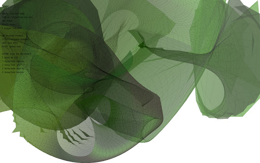 screenshot of green texture with graph and info enabled